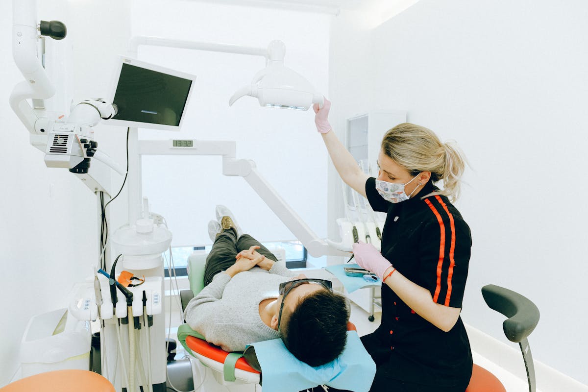 Bright smile after dental care