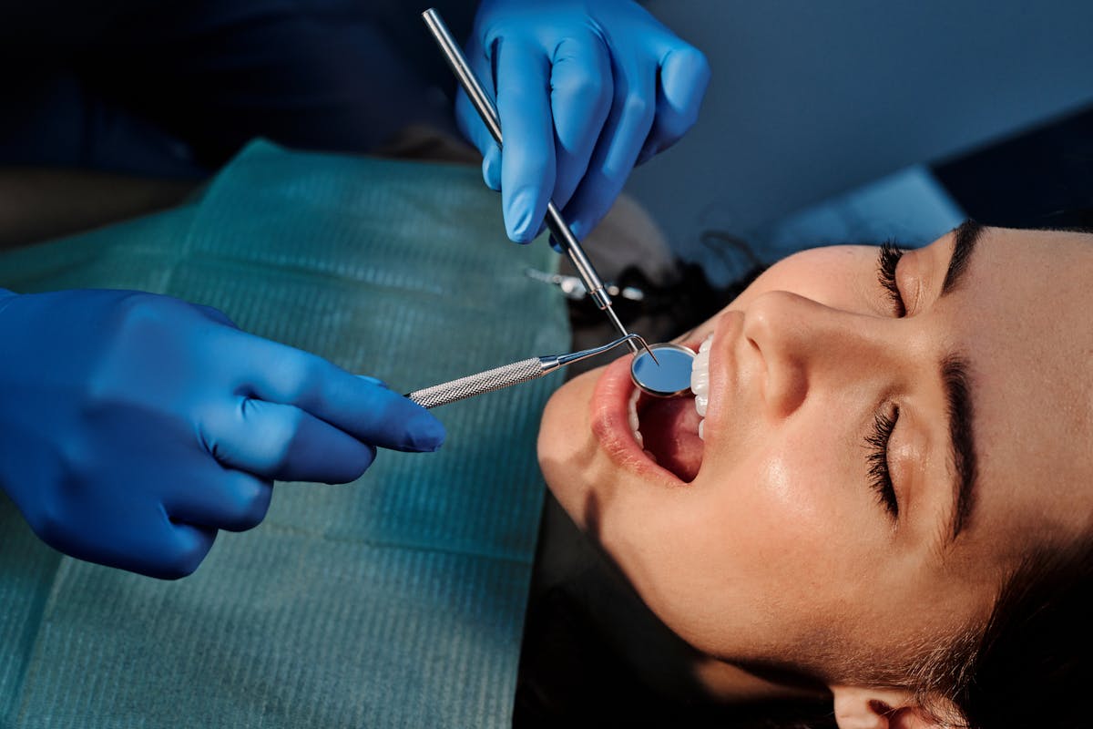 Child visiting the dentist